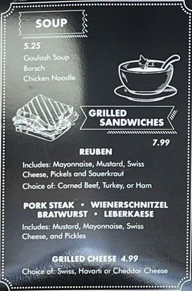 Menu page 1