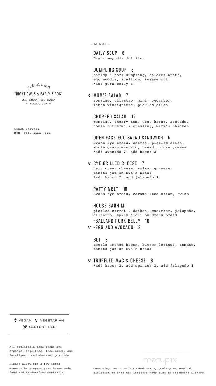 Menu page 2