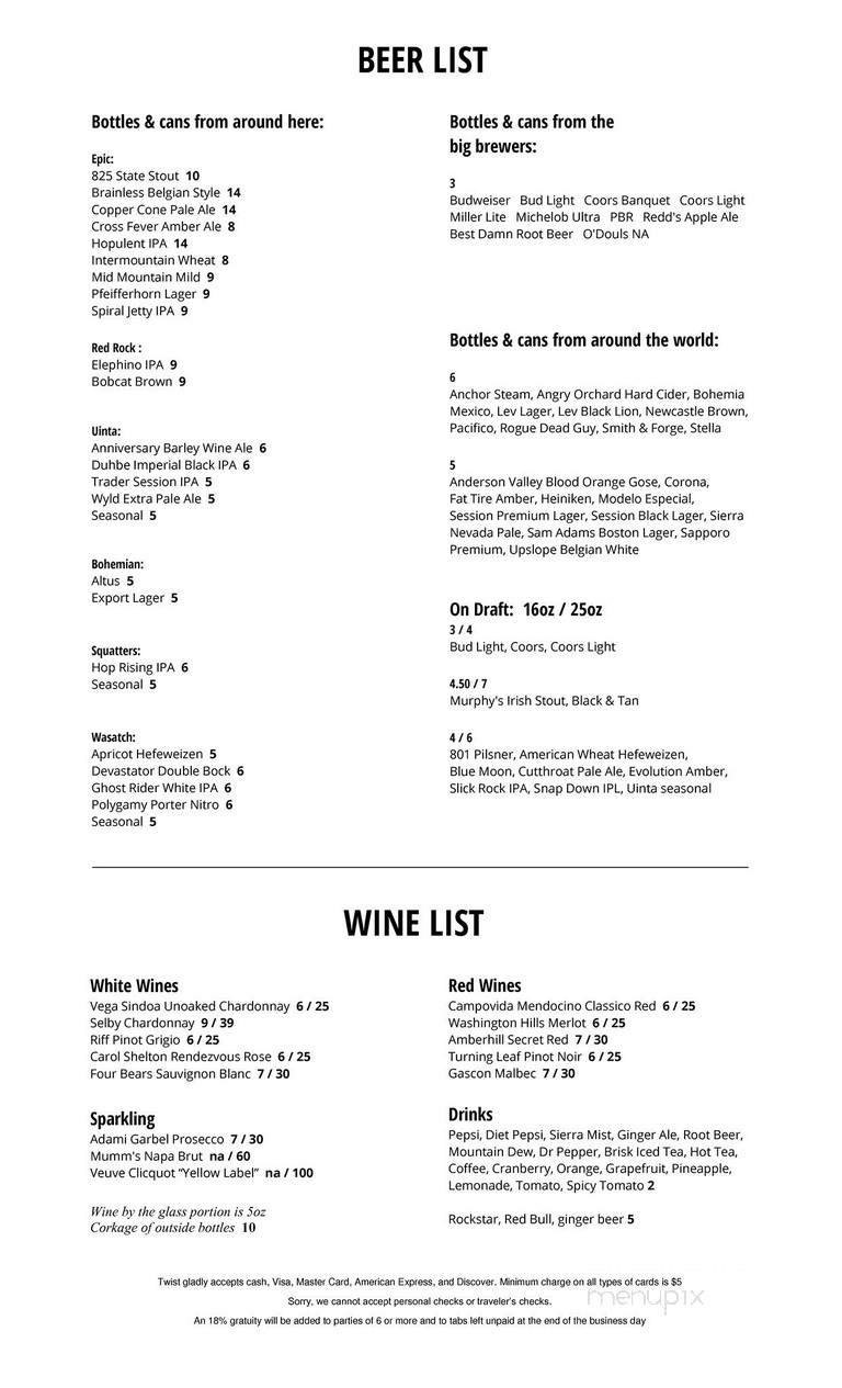 Menu page 2