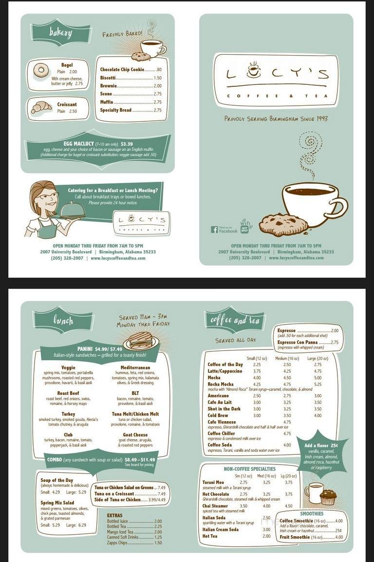 Menu page 1