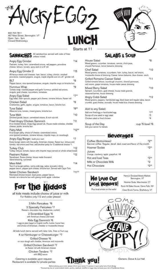 Menu page 1