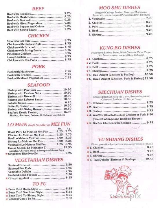 Menu page 2