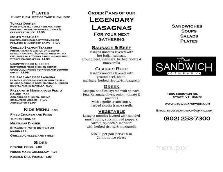 Menu page 2