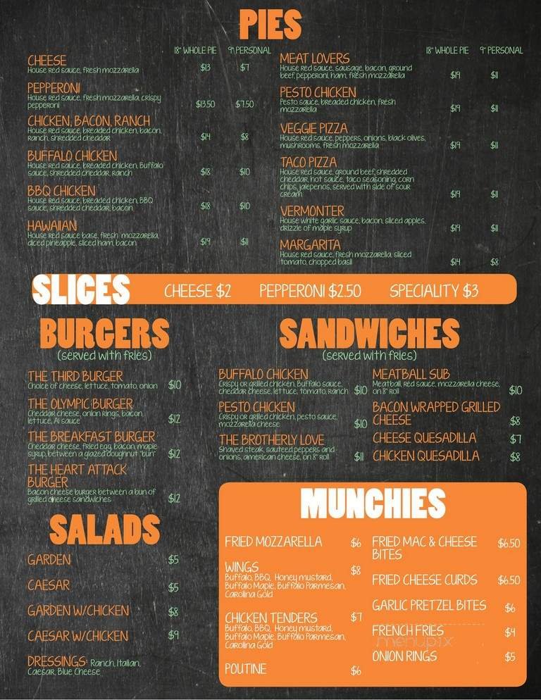 Menu page 1