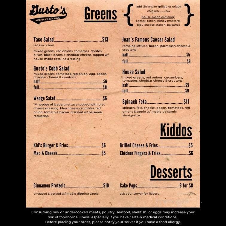 Menu page 2