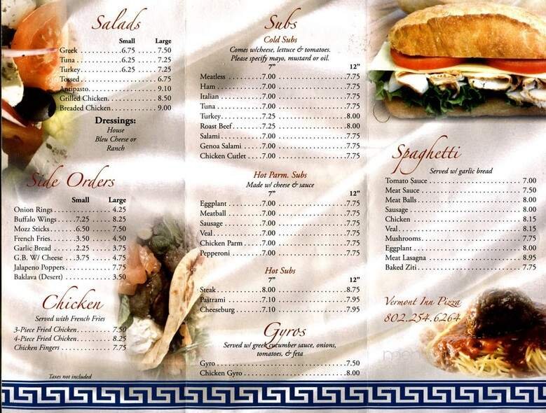 Menu page 2