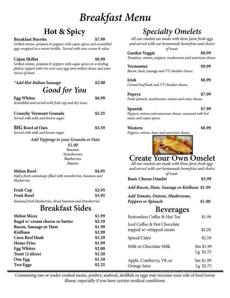 Menu page 1