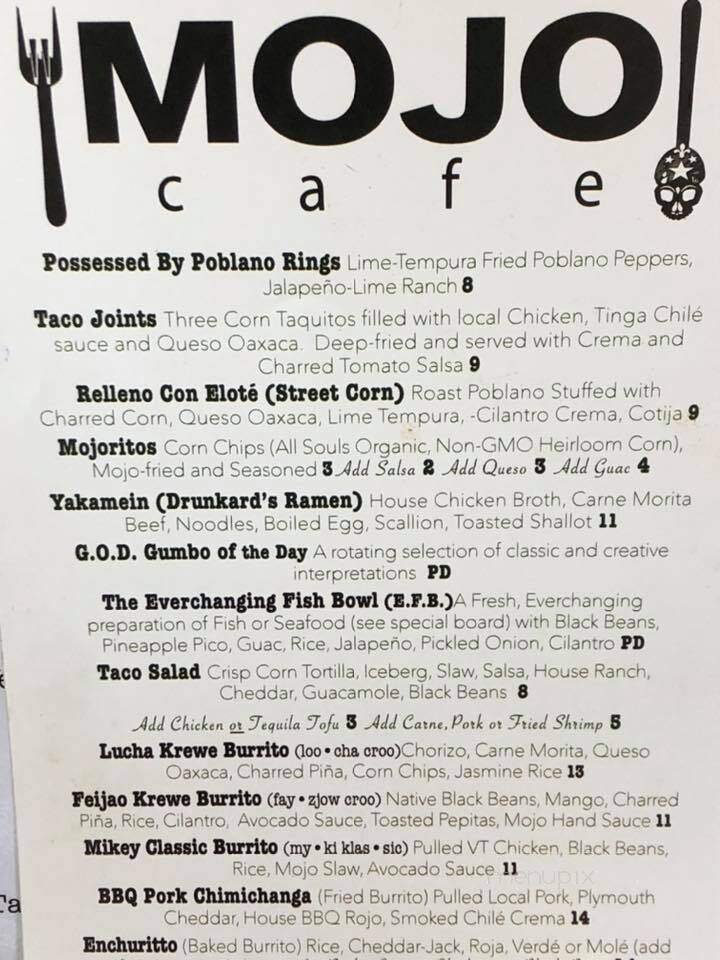 Menu page 1