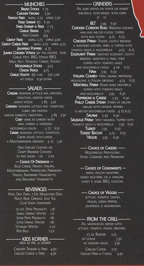 Menu page 2