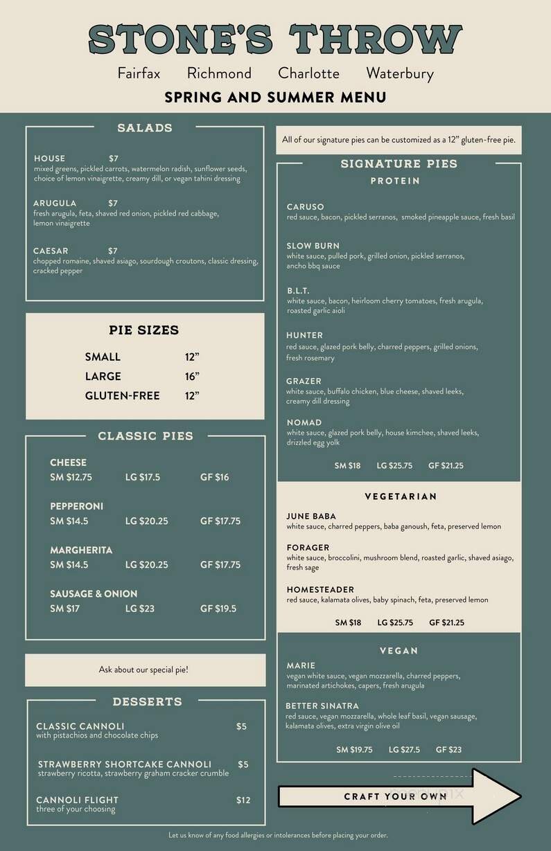 Menu page 1