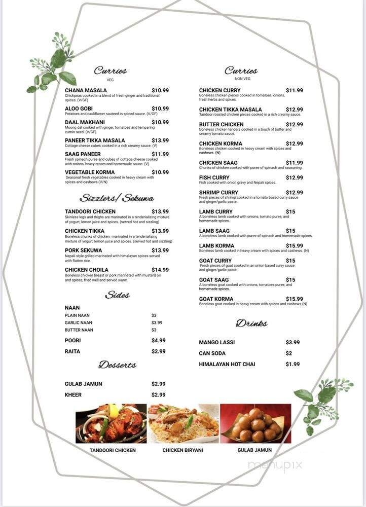 Menu page 2