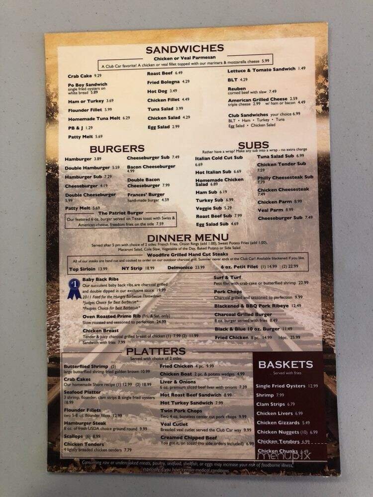 Menu page 1