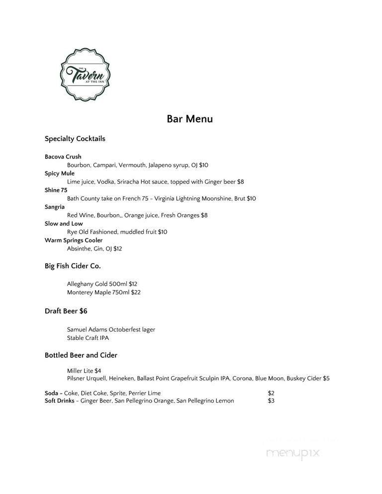 Menu page 2