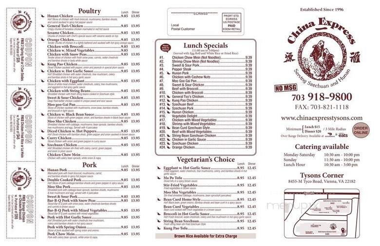 Menu page 1