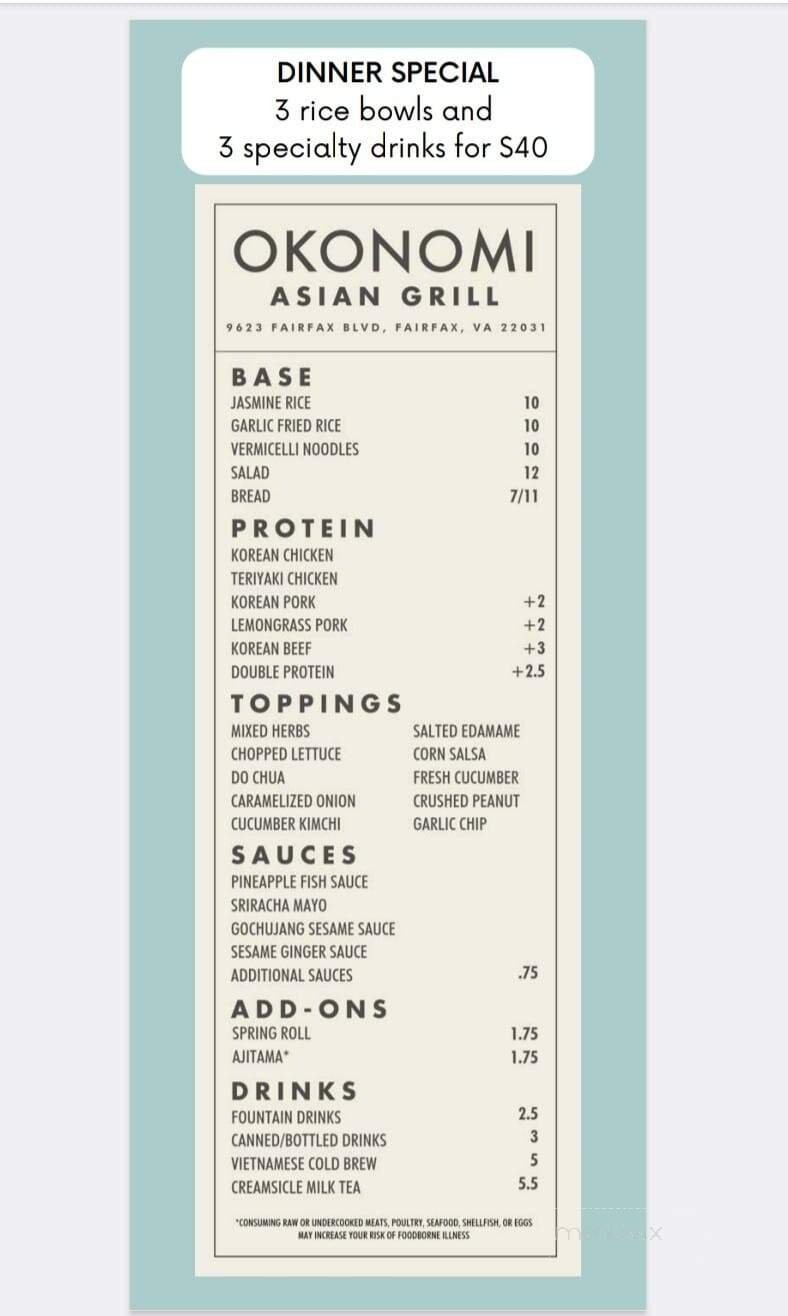 Menu page 2