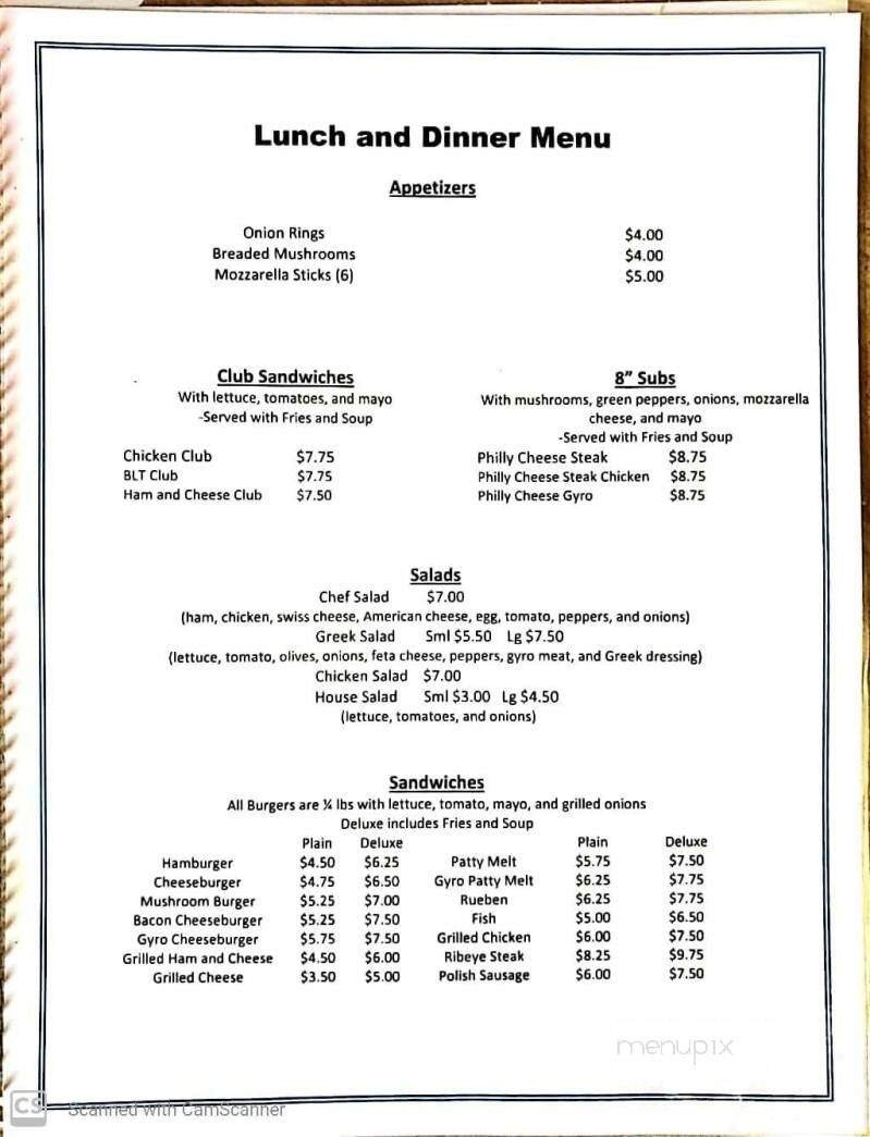 Menu page 2