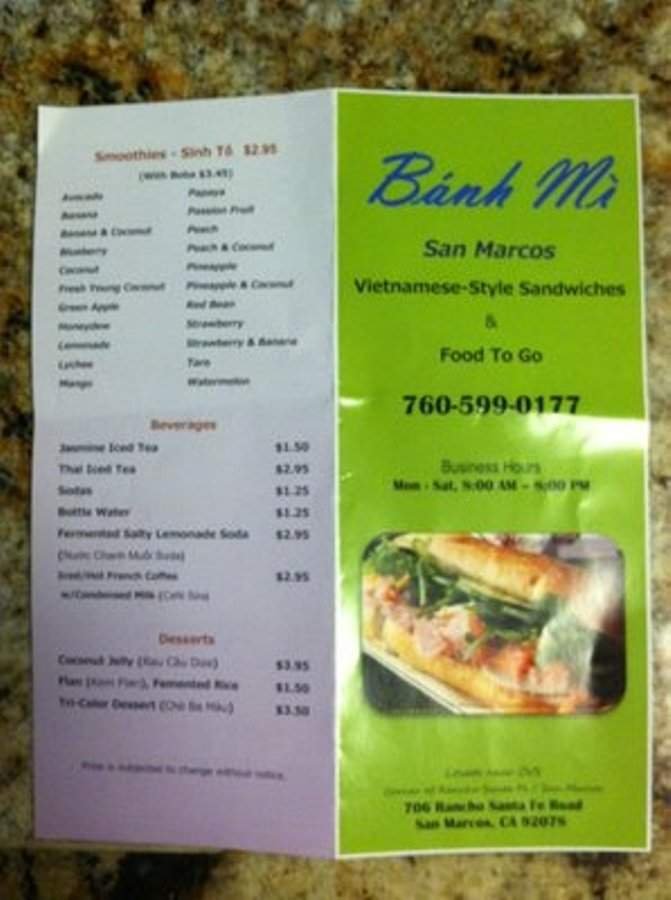 Menu page 4