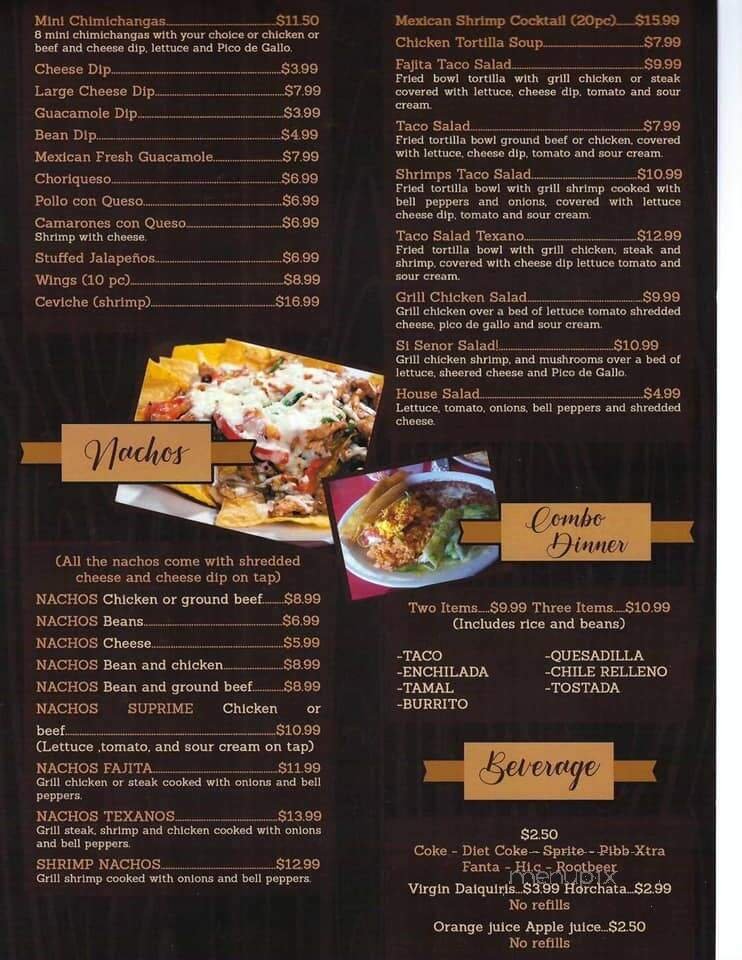 Menu page 1