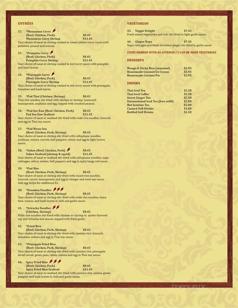 Menu page 1