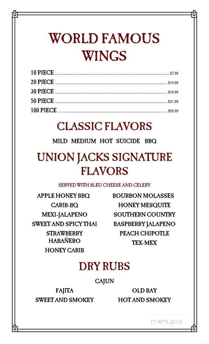 Menu page 1