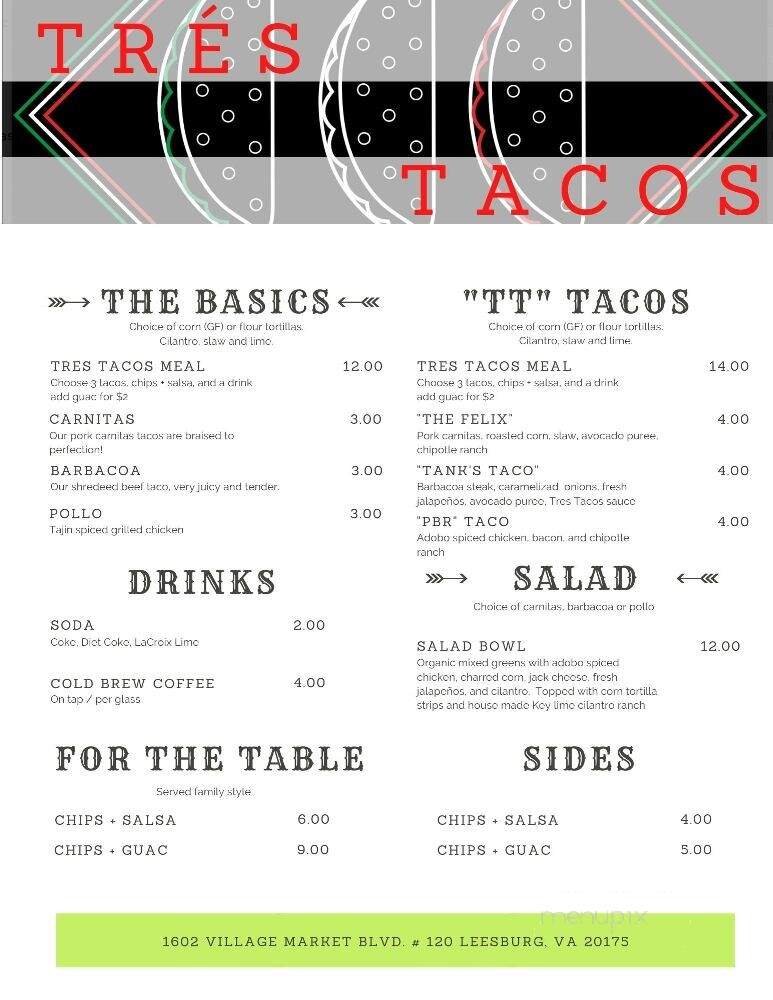 Menu page 1