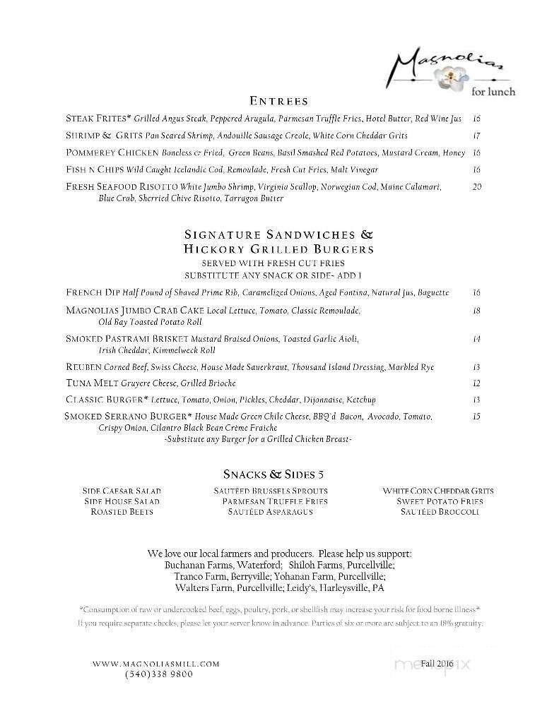 Menu page 1