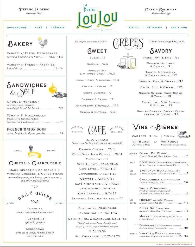 Menu page 1