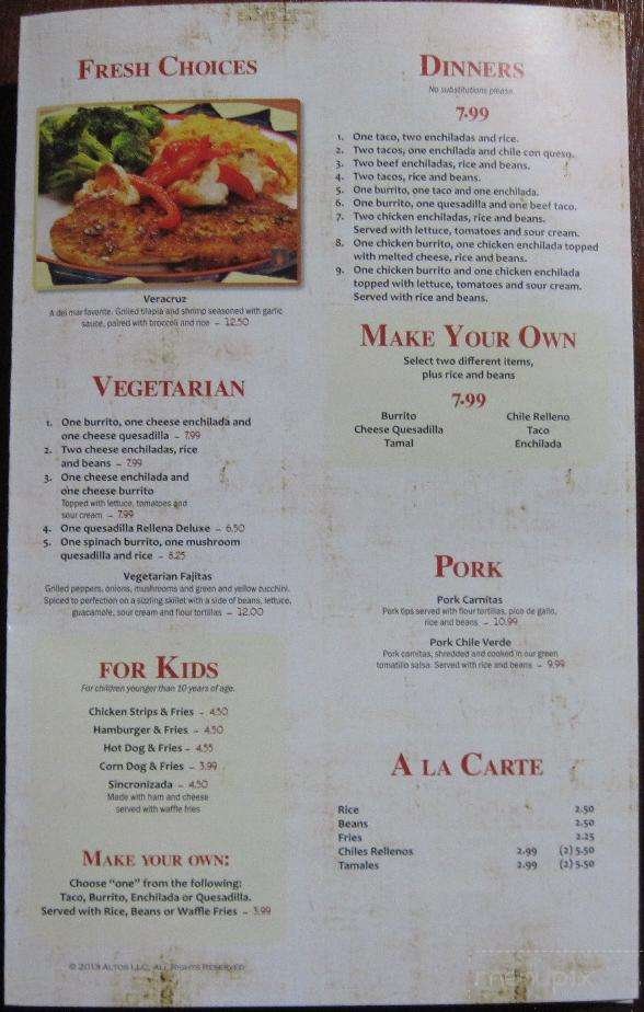 Menu page 2