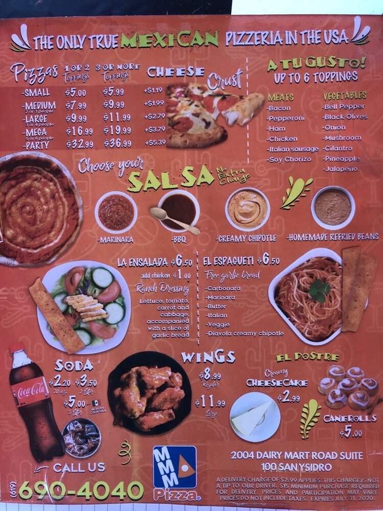 Menu page 2