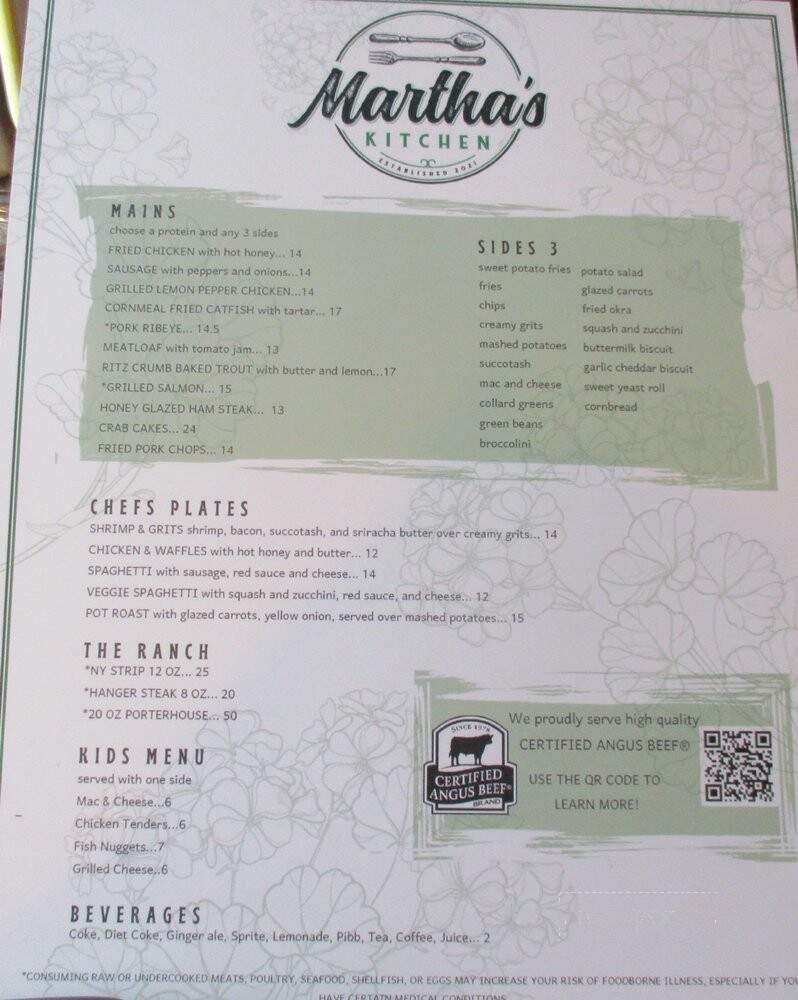 Menu page 1