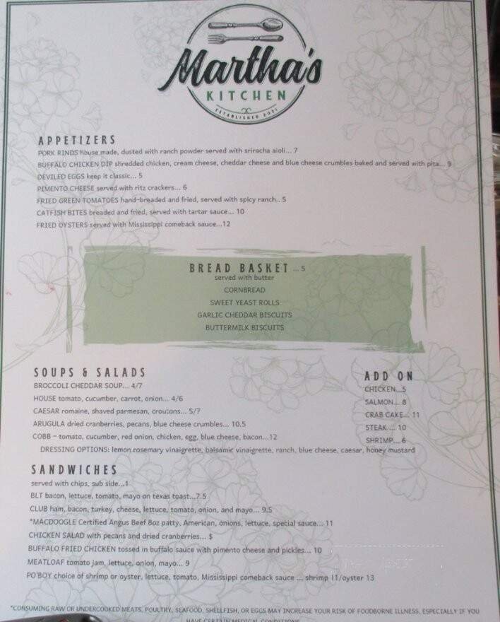 Menu page 2