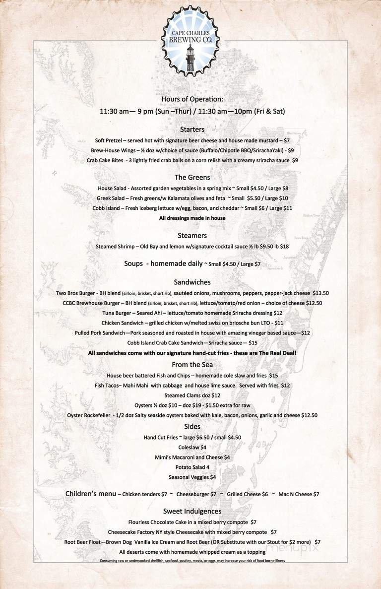 Menu page 1