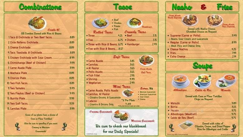 Menu page 2