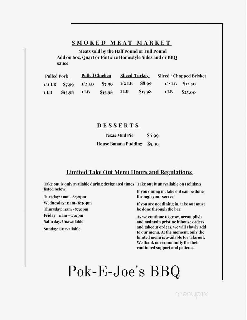 Menu page 1