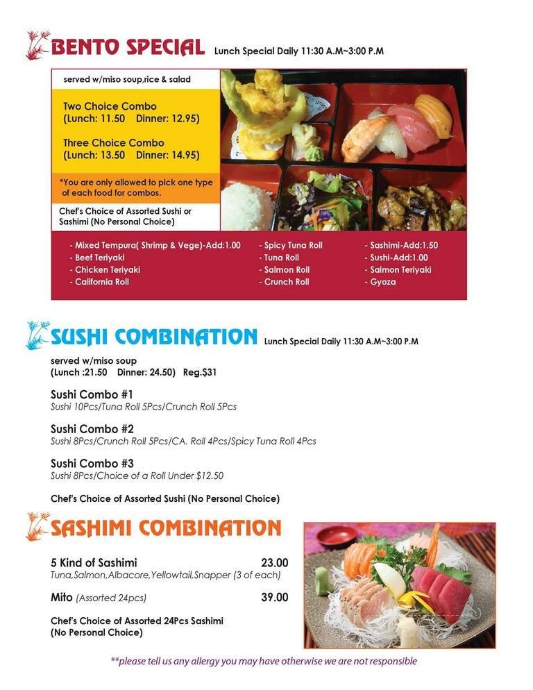 Menu page 5