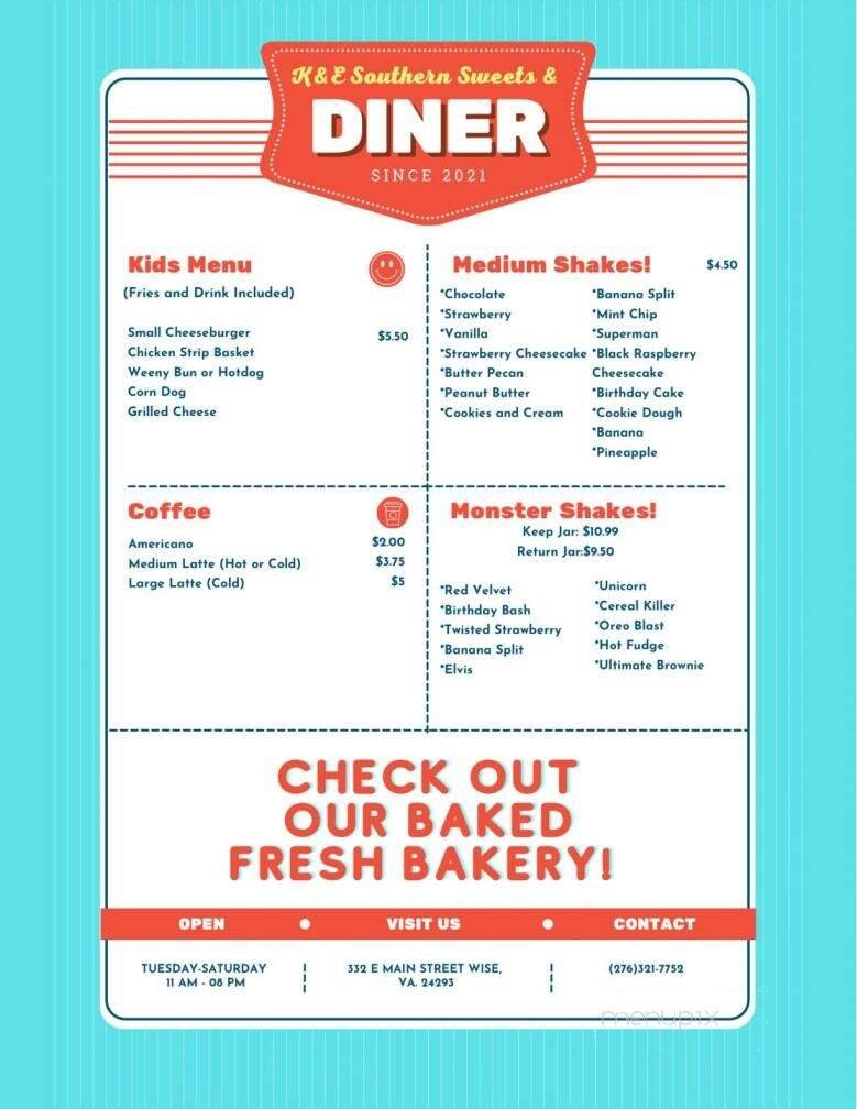 Menu page 1