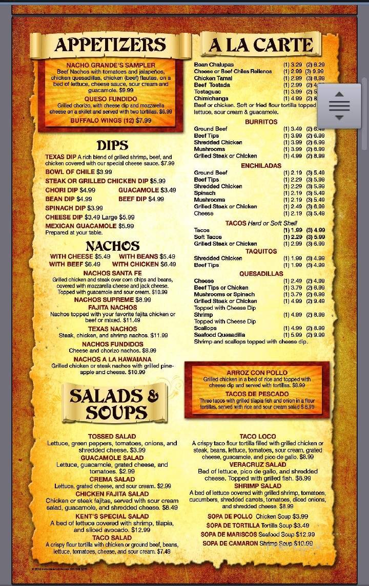 Menu page 2