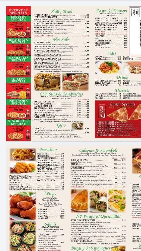 Menu page 1