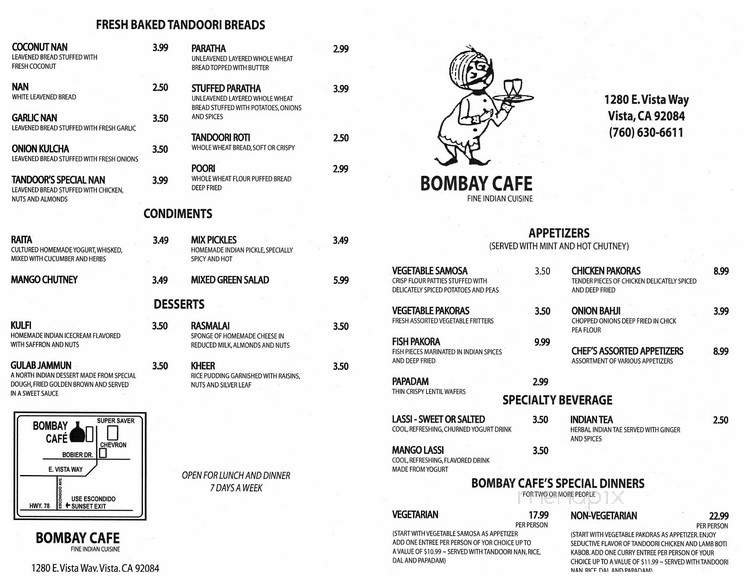 Menu page 1