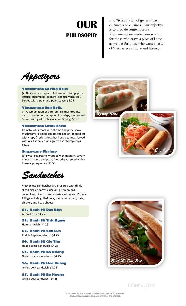 Menu page 1
