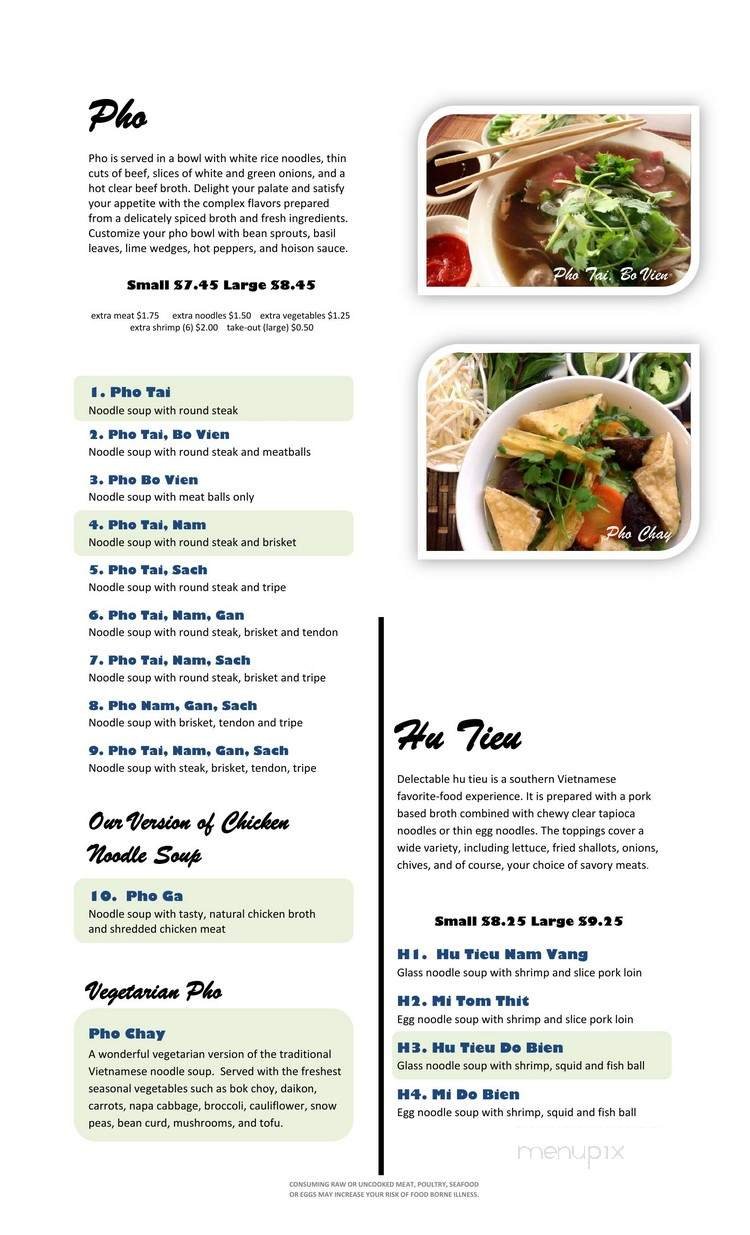 Menu page 2