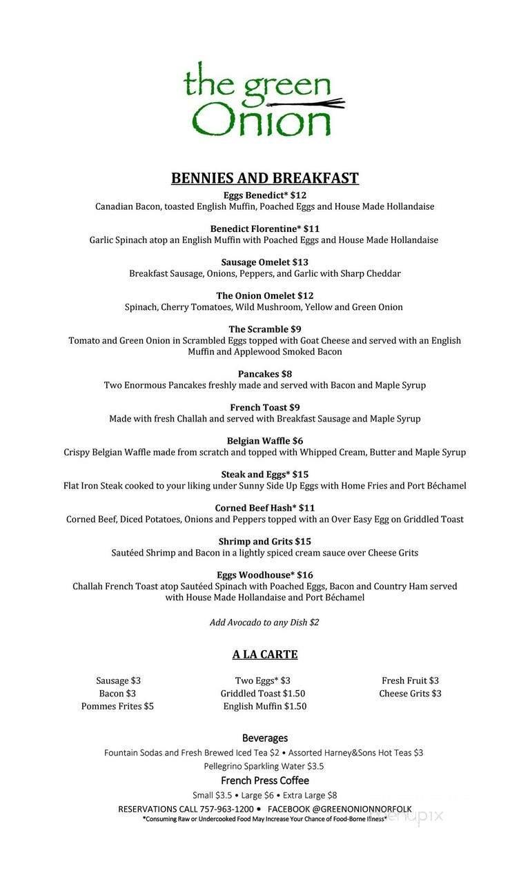 Menu page 1