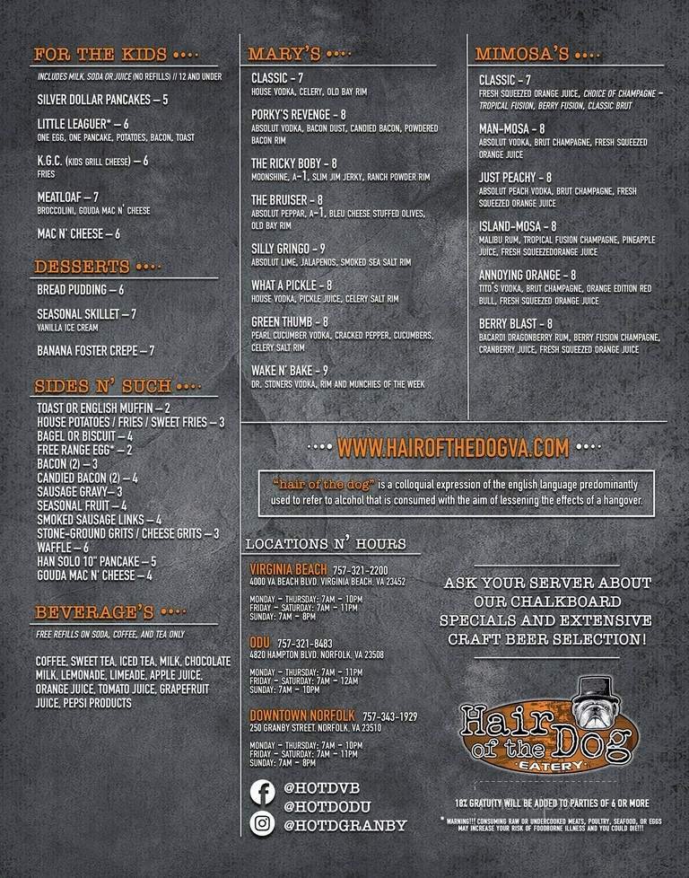 Menu page 2