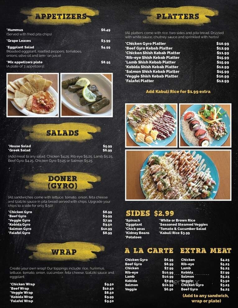 Menu page 2
