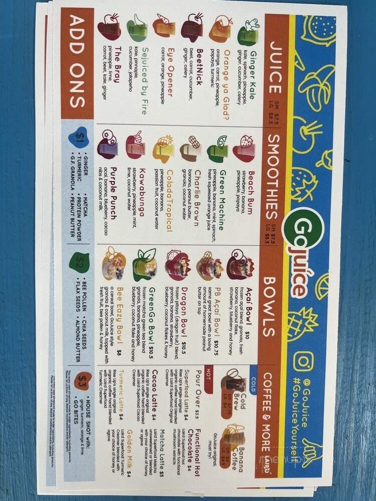 Menu page 1