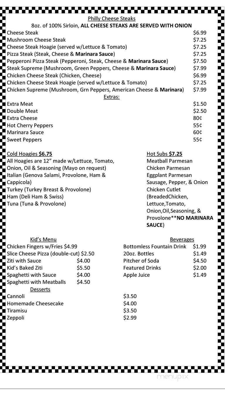 Menu page 2
