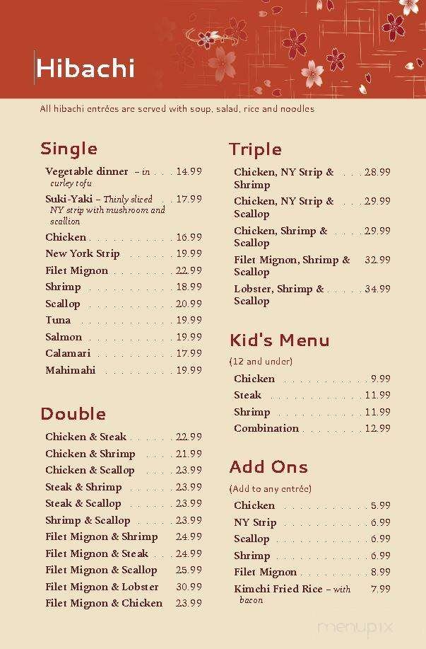 Menu page 1
