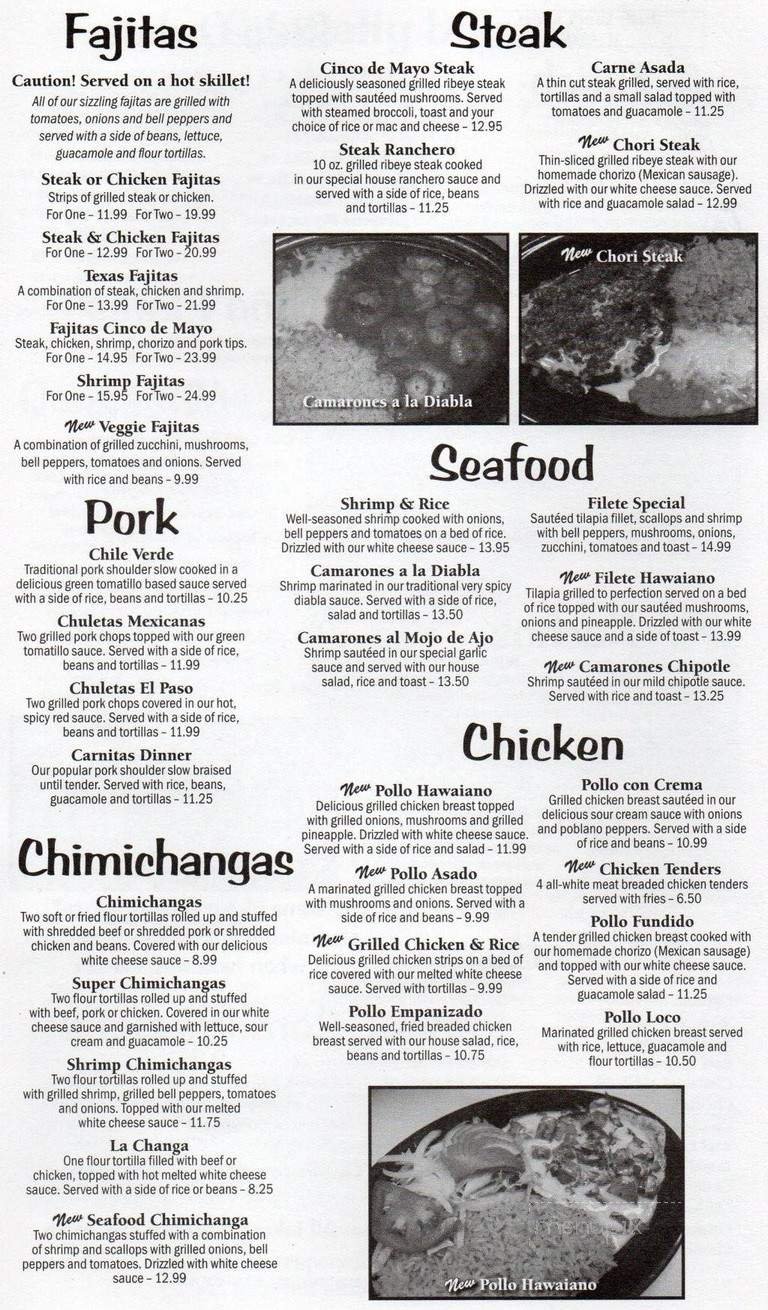 Menu page 2