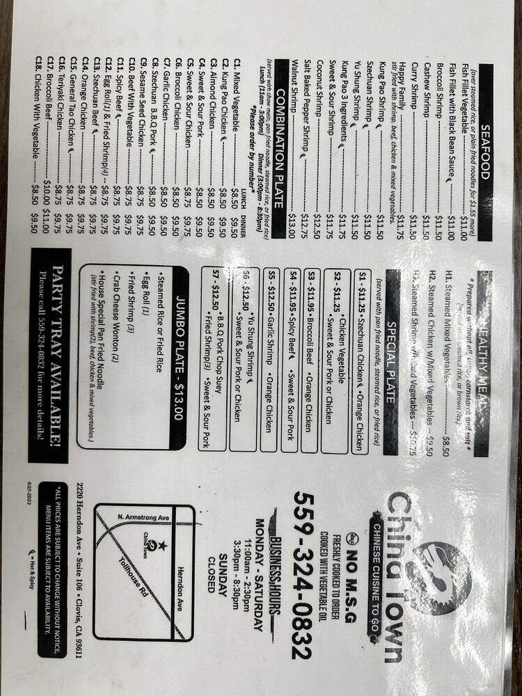 Menu page 2