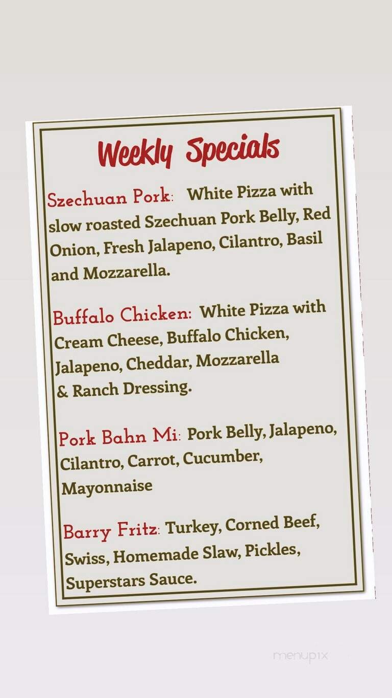 Menu page 1